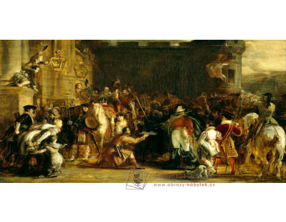 SO XIV-117 David Wilkie - Jiří IV vstupuje do paláce Holyroodhouse