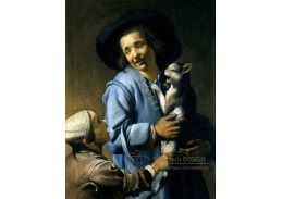 XV-1 Abraham Bloemaert - Mladíci hrající si s kočkou