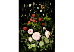 A-1484 Otto Diderich Ottesen - Zátiší s růžemi a jahodami