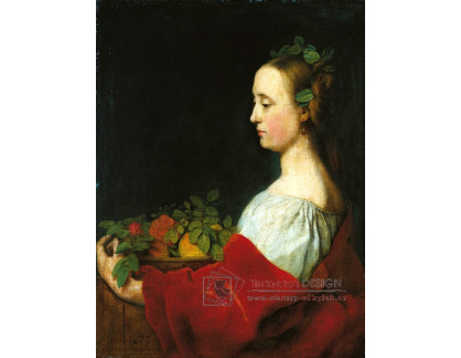A-8041 Johann Ulrich Mayr - Žena s košíkem ovoce