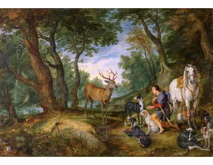 BRG-104 Jan Brueghel - Vidění svatého Huberta