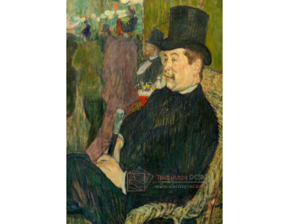 R7-89 Henri Toulose-Lautrec - Monsieur Delaporte v pařížské zahradě