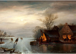 SO VI-451 Carl Frederick Sorensen - Večer u zamrzlého kanalu