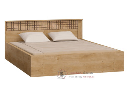NATURAL N17, postel 160x200cm, dub ribbeck / kostka