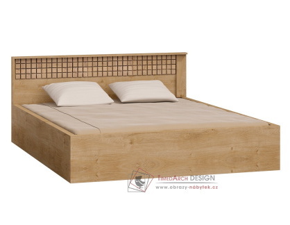NATURAL N17, postel 160x200cm, dub ribbeck / kostka