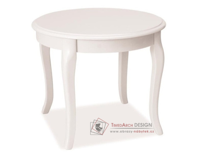 ROYAL D, konferenční stolek pr. 60cm, bílá