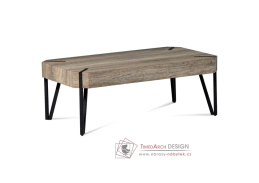 AHG-241 CAN, konferenční stolek 110x60cm, černá / dub canyon grey
