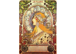 VAM79 Alfons Mucha - La Plume, Zodiac