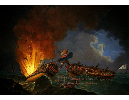 VL9 Auguste-Louis Rossel de Cercy - Bitva mezi francouzskou fregatou Surveillante a britskou fregatou Quebek 6. října 1779