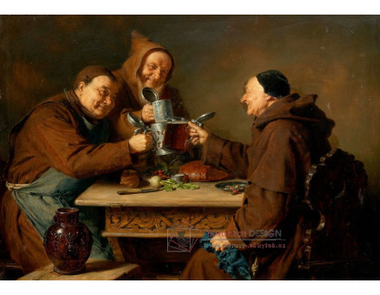 DDSO-1562 Eduard von Grützner - Tři mniši u přípitku