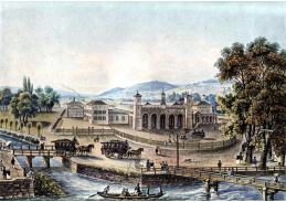 SO V-102 Johann Baptist Isenring - Nádraží v Curychu roku 1847