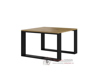 SAVA MINI, konferenční stolek 67x67cm, černá / dub artisan
