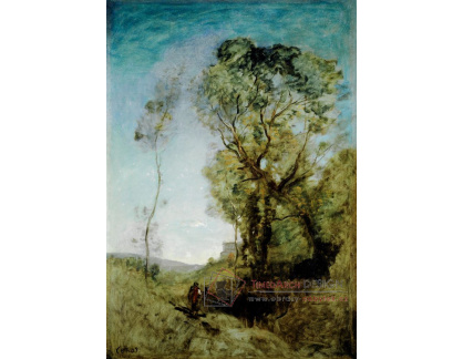 A-2880 Jean-Baptiste Camille Corot - Italská vila za borovicemi