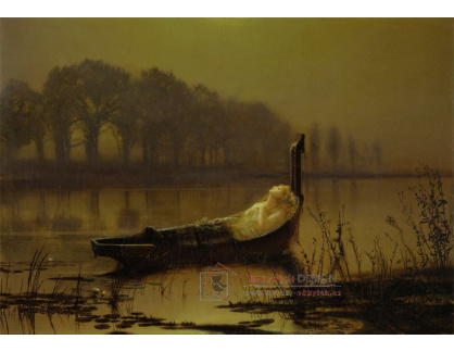 A-4307 John Atkinson Grimshaw - Paní Shalott