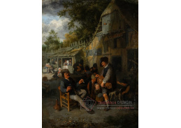 A-7958 Cornelis Dusart - Vesnice s muzikantem