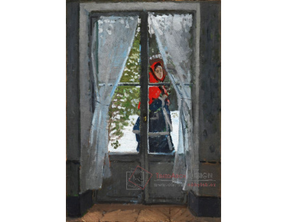 D-7784 Claude Monet - Madam Monet s červeným šátkem