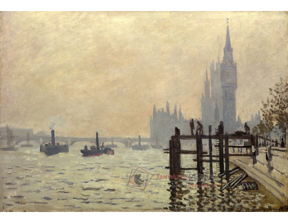 R8-128 Claude Monet - Temže ve Westminsteru