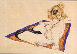 VES 15 Egon Schiele - Nahá blondýna