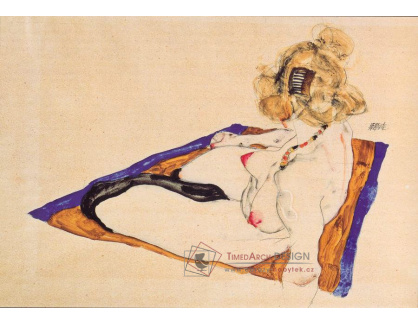 VES 15 Egon Schiele - Nahá blondýna