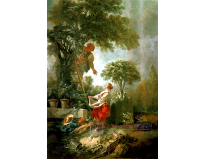 VF314 Francois Boucher - Krajina se sběrači třešní