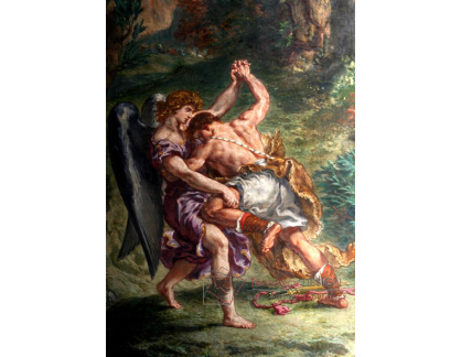 VSO 103 Eugene Delacroix - Jakob zápasí s andělem