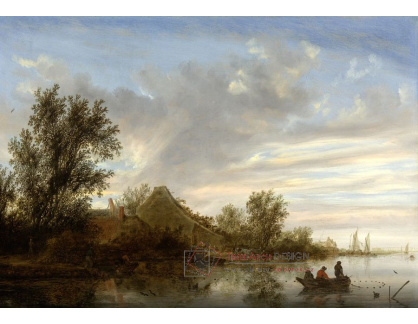 KO VI-335 Salomon van Ruysdael - Říční krajina s rybáři