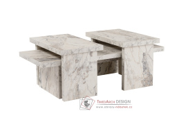 SANCTUARY, konferenční stolek 110x60cm, bílý mramor