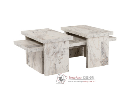 SANCTUARY, konferenční stolek 110x60cm, bílý mramor