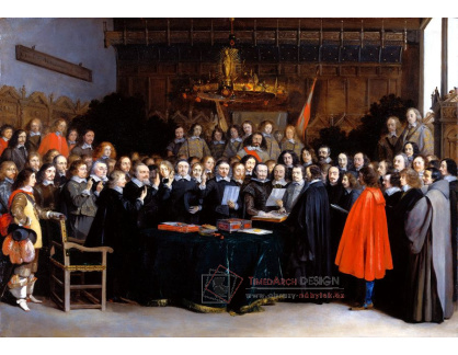 DDSO-3467 Gerard ter Borch - Ratifikace smlouvy v Münster 15 května 1648