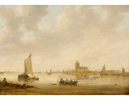 D-7325 Jan van Goyen - Pohled na Dordrecht z Dordtse Kil