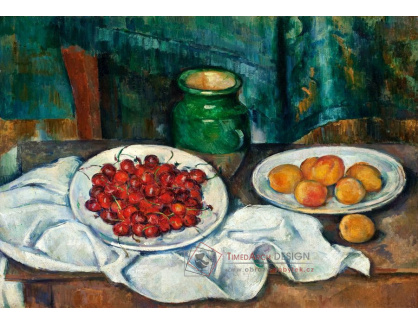 D-7532 Paul Cezanne - Zátiší s třešněmi a broskvemi