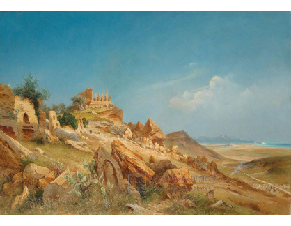 KO I-214 Franz Schreyer - Pohled na chrám v Agrigento