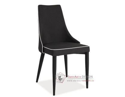 Jídelní čalouněná židle SOREN II, látka černá