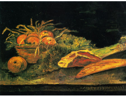 VR2-198 Vincent van Gogh - Zátiší s košíkem jablek, masem a chlébem
