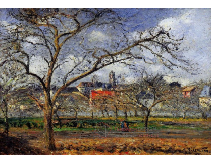 VCP-183 Camille Pissarro - Sad v Pontoise v zimě