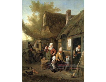 VH596 Cornelis Dusart - Farmářská rodina