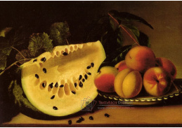 VU117 Margaretta Angelica Peale - Zátiší s melounem a broskvemi