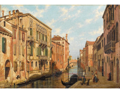 KO IV-487 Neznámý autor - Pohled na kanál v Benátkách