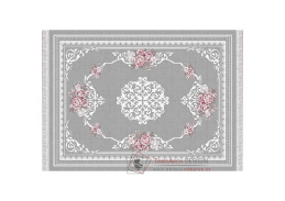 SEDEF 2, koberec 160x230cm, šedá / vzor květiny