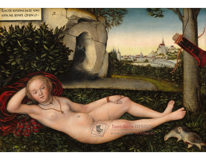 D-7431 Lucas Cranach - Spící nymfa