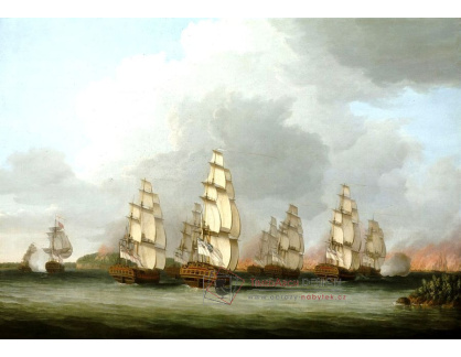 VF236 Dominic Serres - Zničení amerického loďstva v Penobscot Bay, 14. srpna 1779