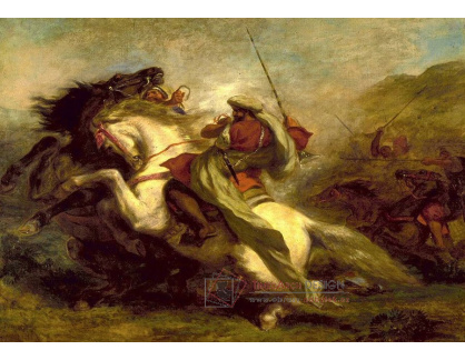 VEF 16 Eugene Ferdinand Victor Delacroix - Střetnutí maurských jezdců