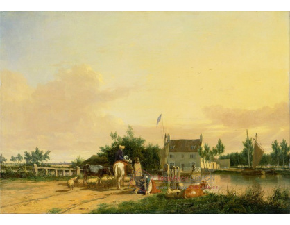 SO IX 452 Joseph Stannard - Buckenham Ferry na řece Yare v Norfolku