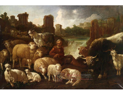 SO XIII-140 Domenico Brandi - Pastýř se svým stádem