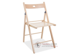 SMART II, dřevěná skládací židle, natural