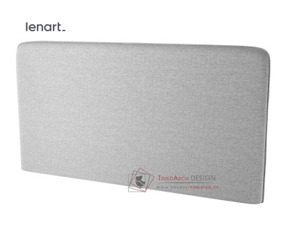Polstrovaný záhlavník k posteli 160 cm barva šedá