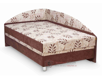 ALEXA, čalouněná postel rohová 110x200cm, výběr provedení