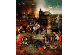 D-6329 Hieronymus Bosch - Triptych pokušení svatého Antonína, střední panel