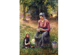 VCP-49 Camille Pissarro - Rolnická žena s dítětem v Eragny