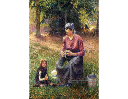 VCP-49 Camille Pissarro - Rolnická žena s dítětem v Eragny